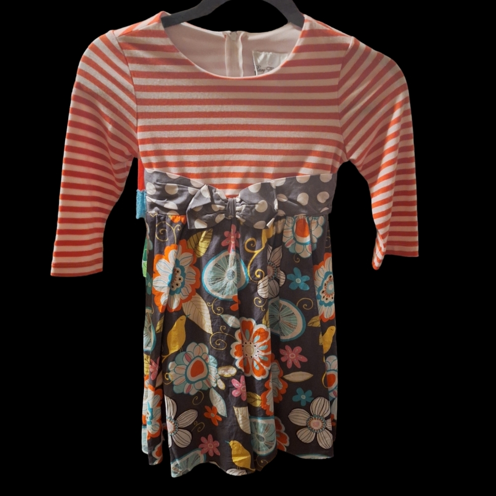 Rare Editions Girls 3/4 length sleeve dress. Size 10